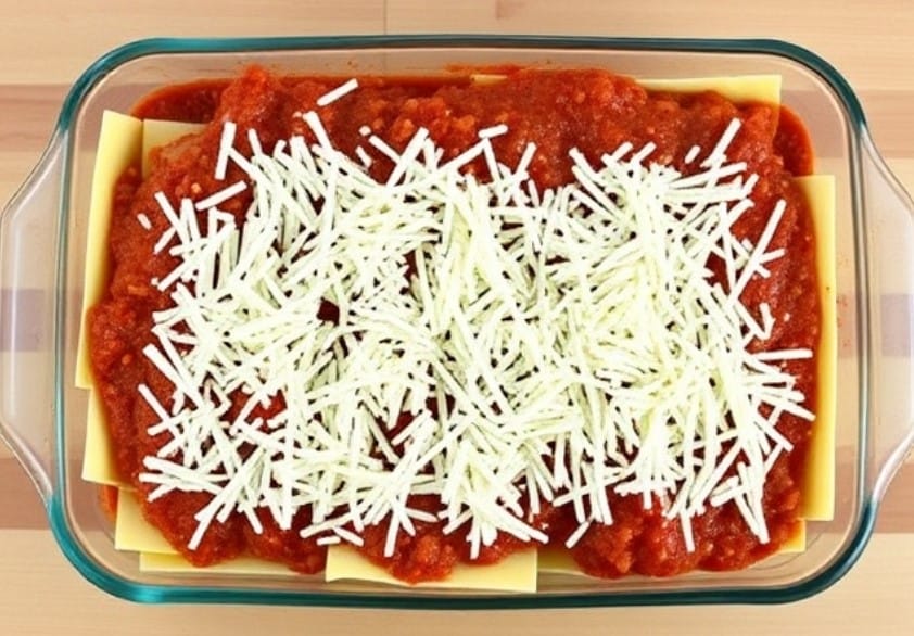 assemble lasagne