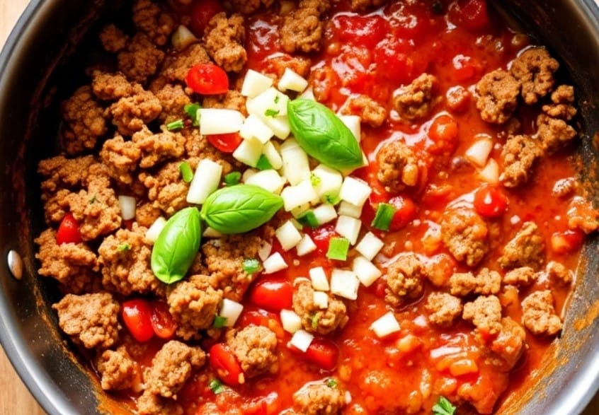 beef sauce lasagne