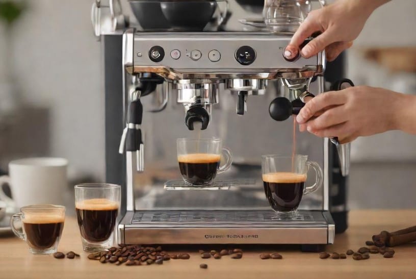 making esprissso coffe for tiramisu recipe