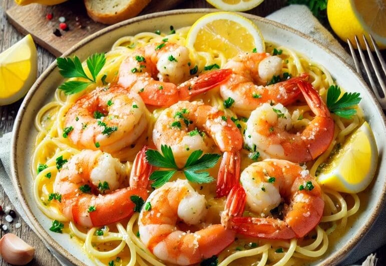 One of the best Lemon Garlic Shrimp Scampi