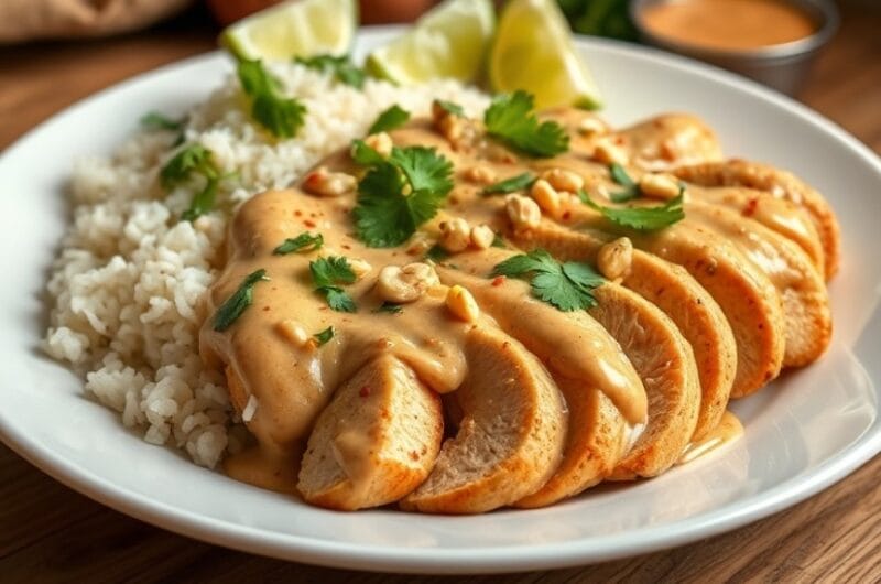Chicken with Peanut Butter Sauce Recipe