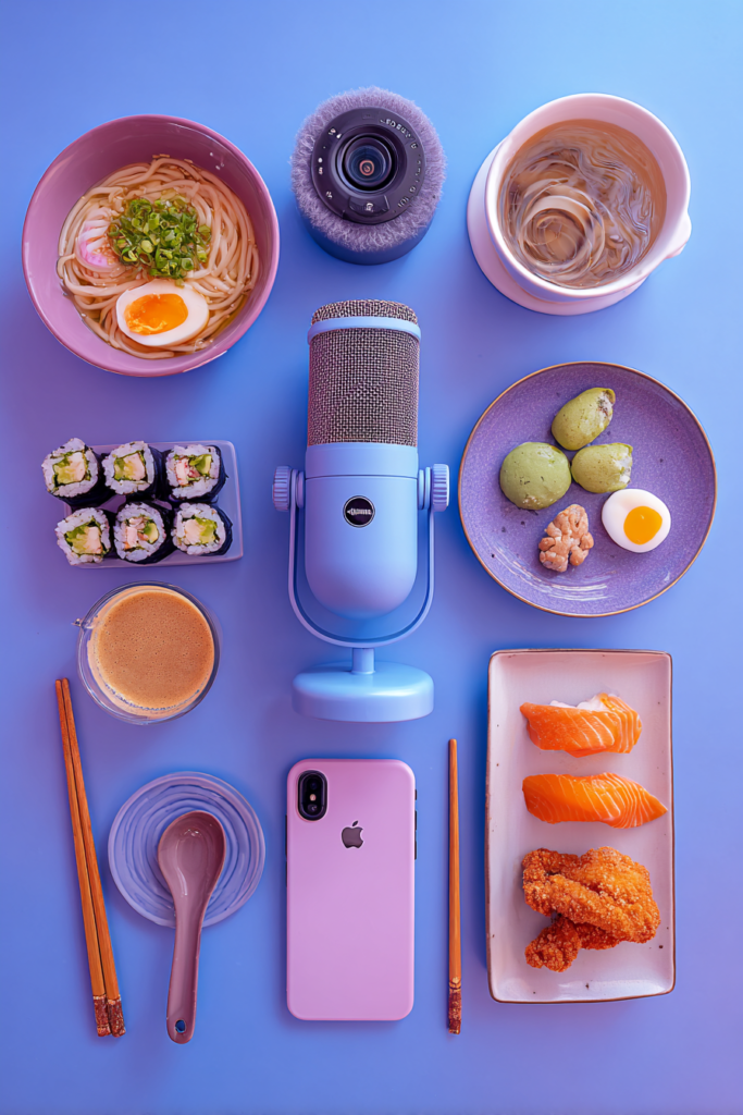 ASMR recording gear for Mukbang video