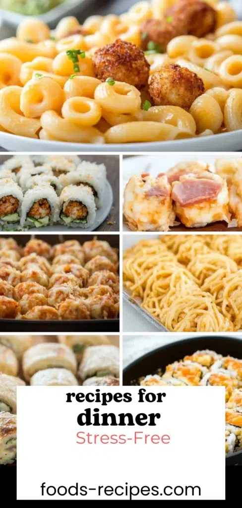 Lazy Dinners: Fast Comfort for Real-Life Evenings 1 Lazy dinners collage of easy quick meals for busy nights