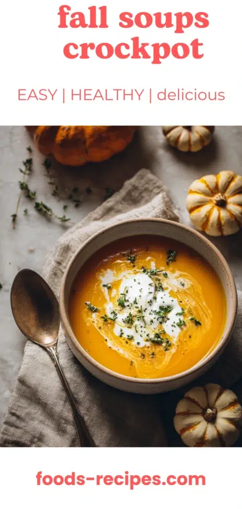 Fall Soups and Crockpot: Let the Warmth Simmer While You Live 1 creamy fall crockpot butternut squash soup