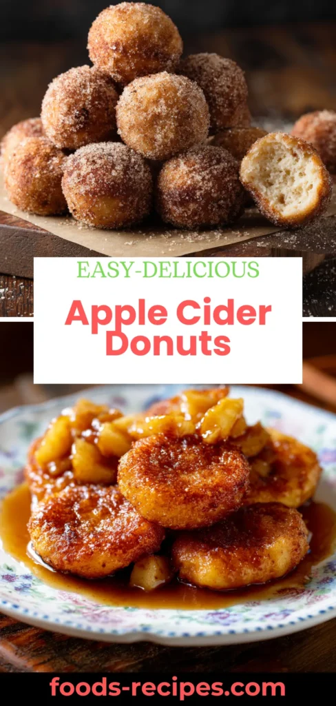 Apple Cider Donuts Recipe: Sweet, Spiced, and Perfect for Fall 1 apple cider donuts stacked with cinnamon sugar