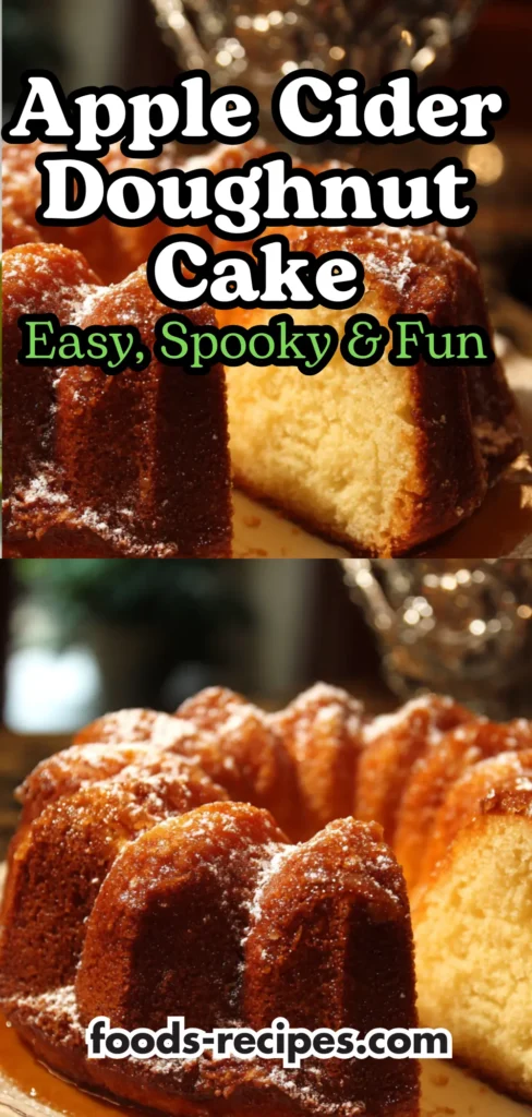 Apple Cider Doughnut Cake Recipe: Easy, Spooky & Fun 1 Apple Cider Doughnut Cake – Easy, Spooky & Fun