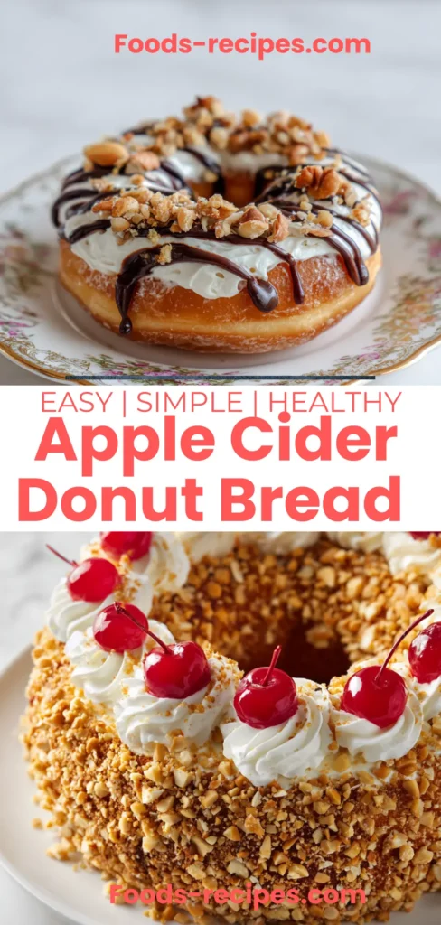 Apple Cider Donut Bread Recipe – A Cozy Fall Dessert 1 Apple Cider Doughnut Cake – Easy, Spooky & Fun