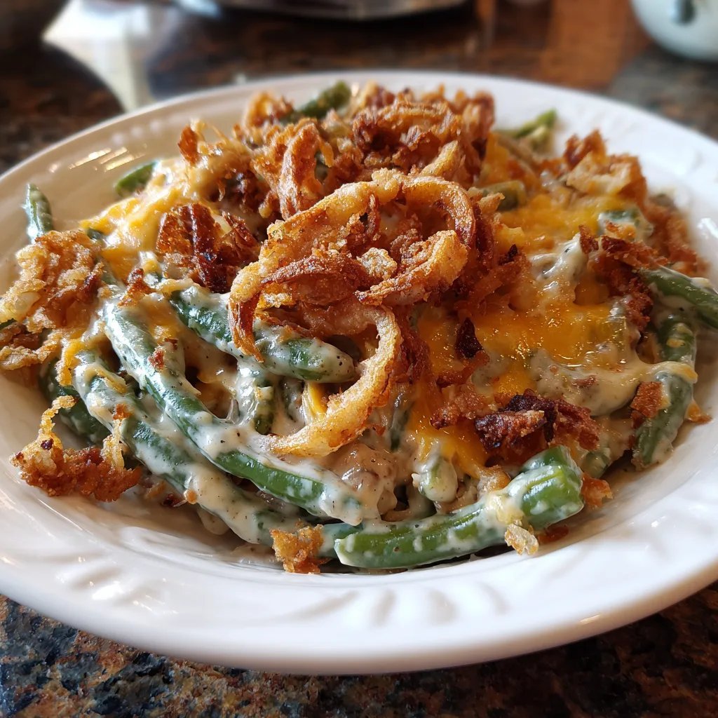 Homestyle Southern Green Bean Casserole for Thanksgiving