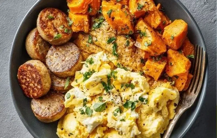 Healthy balanced breakfast bowl with fruits, grains, and nuts for a nutritious start.