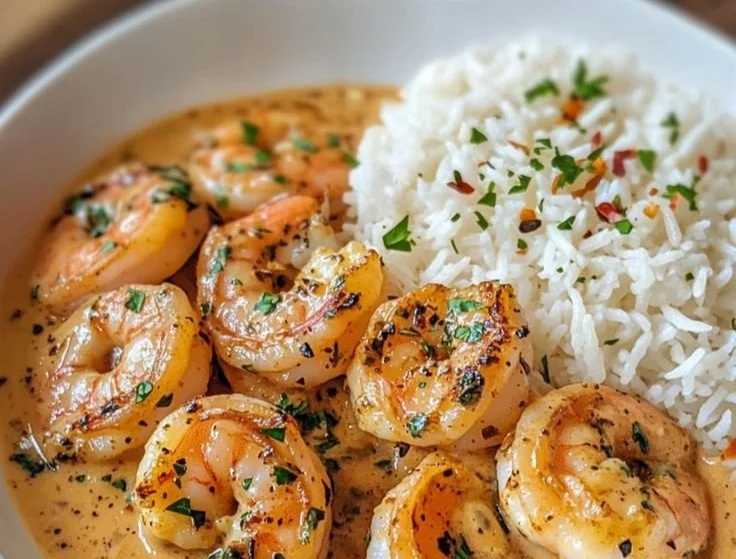 Easy Creamy Garlic Shrimp
