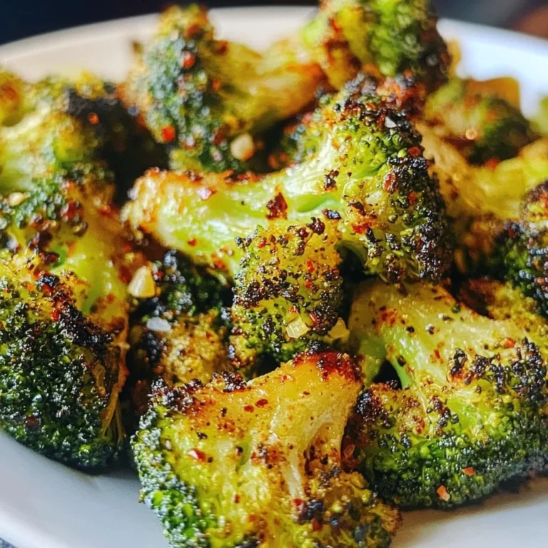 Crispy air fryer broccoli cooked in 15 minutes for a healthy, tasty side dish