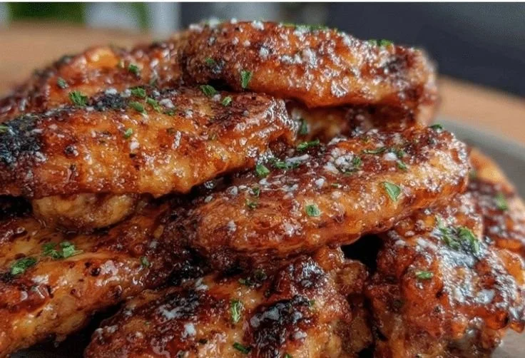Delicious air fryer chicken wings cooked to crispy perfection