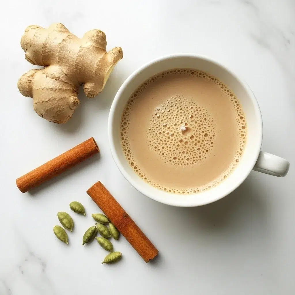 Easy Masala Chai (Spiced Indian Tea) Recipe 2 Cup of easy masala chai, a spiced Indian tea with aromatic flavors.
