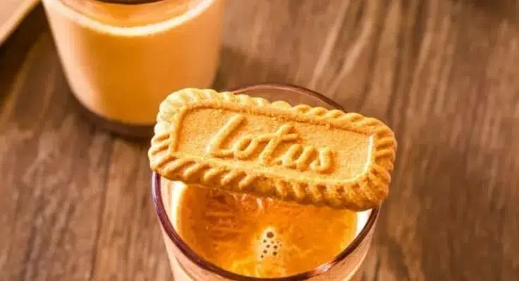 Homemade Pakistani Tea 2 A steaming cup of homemade Pakistani tea with spices and tea leaves.