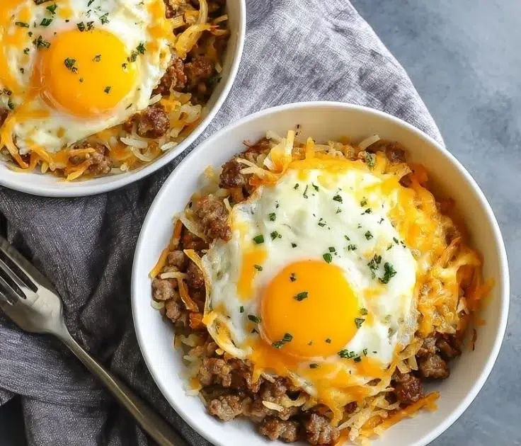 Colorful and nutritious protein breakfast bowls with fruits and toppings