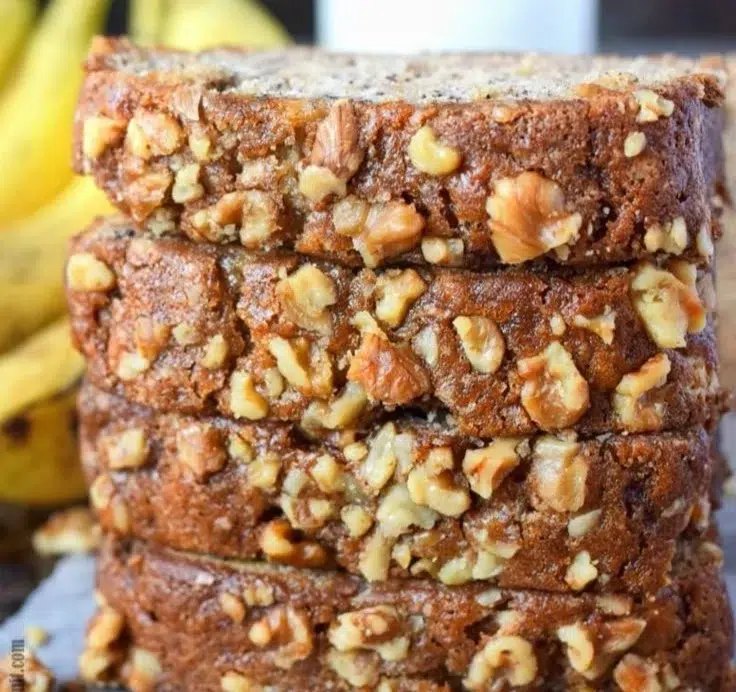 Starbucks Copycat Banana Bread 2 Delicious Starbucks Copycat Banana Bread fresh out of the oven