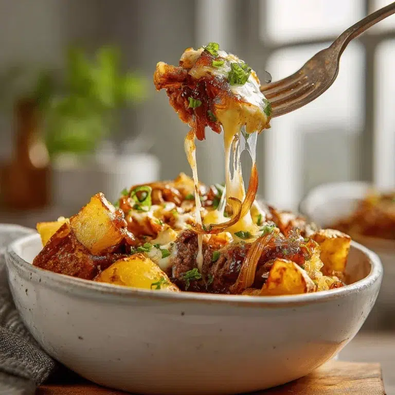 Delicious smash burger bowl topped with fresh ingredients and condiments.